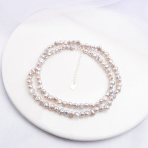 Natural Freshwater Pearl Choker Necklace - Pink&Poshy