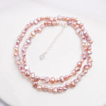 Load image into Gallery viewer, Natural Freshwater Pearl Choker Necklace - Pink&amp;Poshy
