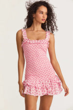 Load image into Gallery viewer, Ruffle Up Mini Dress - Pink&amp;Poshy
